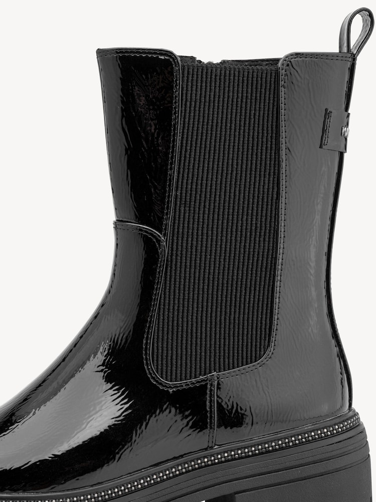 Marco Tozzi, Chelsea boot - black, BLACK PATENT, Image 5 of 6
