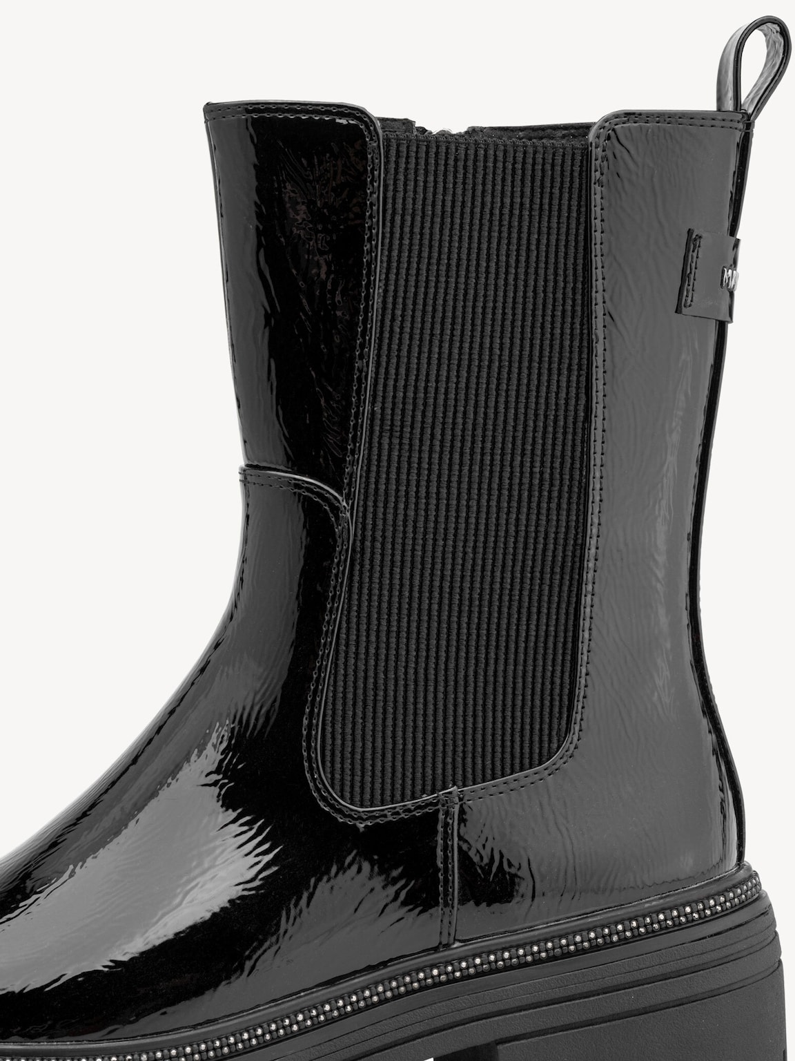 Marco Tozzi, Chelsea boot - black, BLACK PATENT, Image 5 of 6