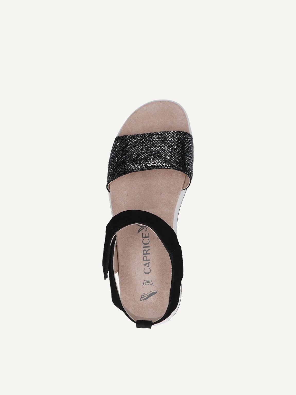 Caprice, Leather Sandal - black BLACK COMB, image 6 of 6