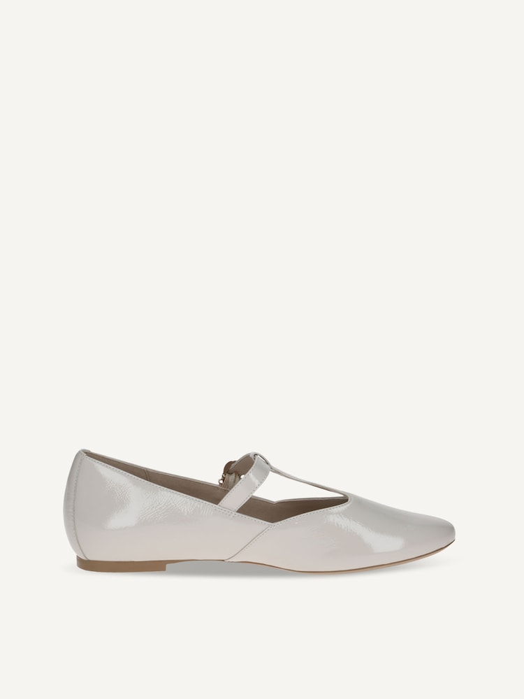 Caprice, Slipper en cuir - blanc SNOW NAPLAK, image 4 sur 6