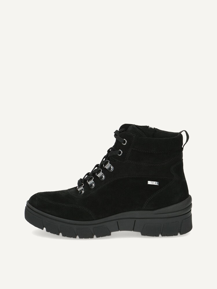 Caprice, Leather Bootie - black warm lining BLACK SUEDE, image 3 of 6