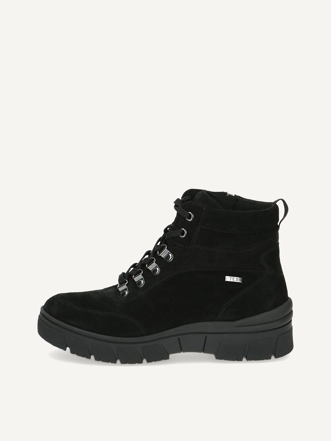 Caprice, Leather Bootie - black warm lining BLACK SUEDE, image 3 of 6
