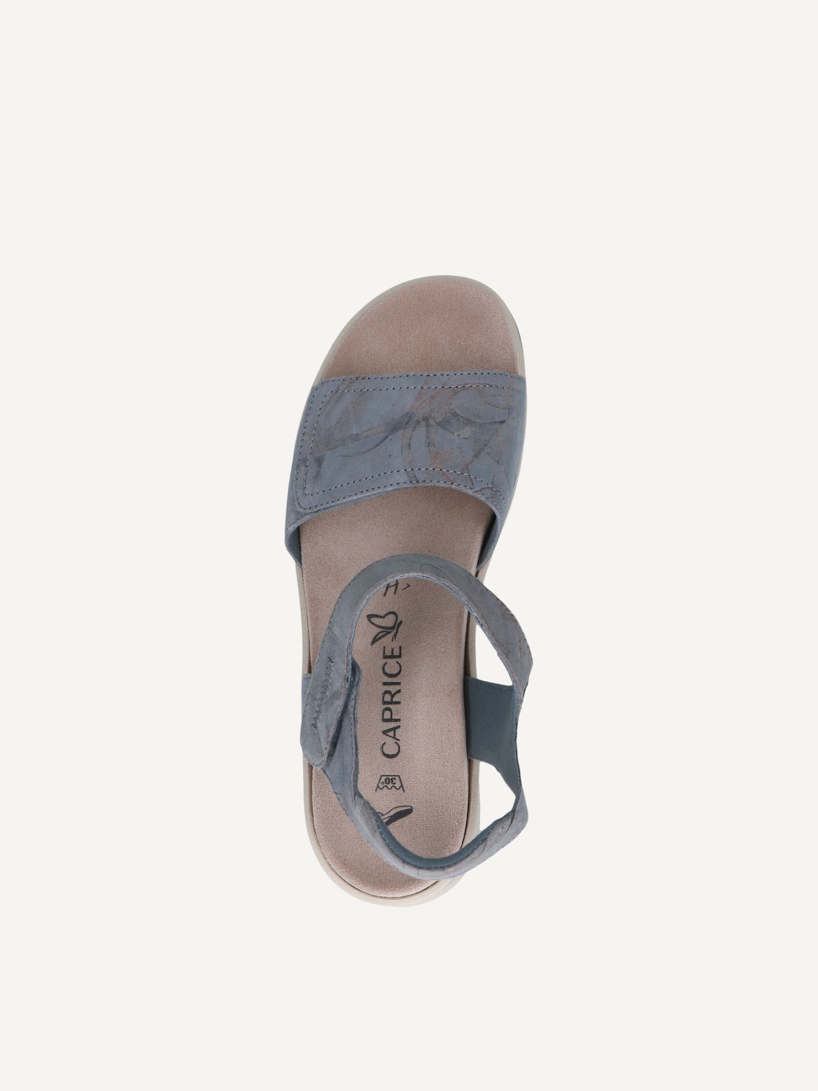 Caprice, Leather Heeled sandal - blue BLUE MULTI, image 6 of 6