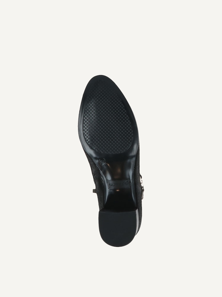 Caprice, Leather Bootie - black BLACK REPTILE, image 4 of 5