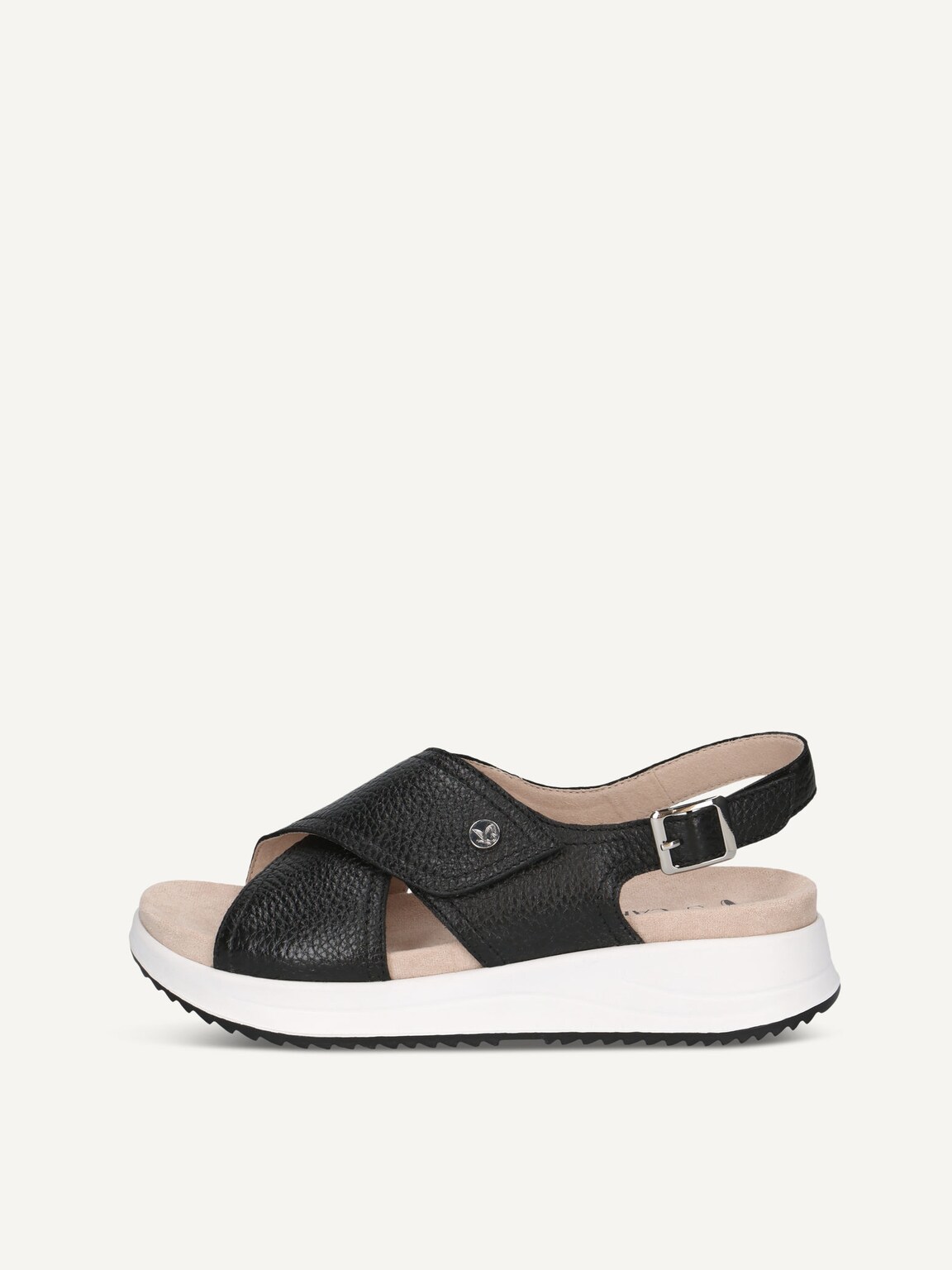 Caprice, Leather Sandal - black BLACK DEER, image 2 of 5