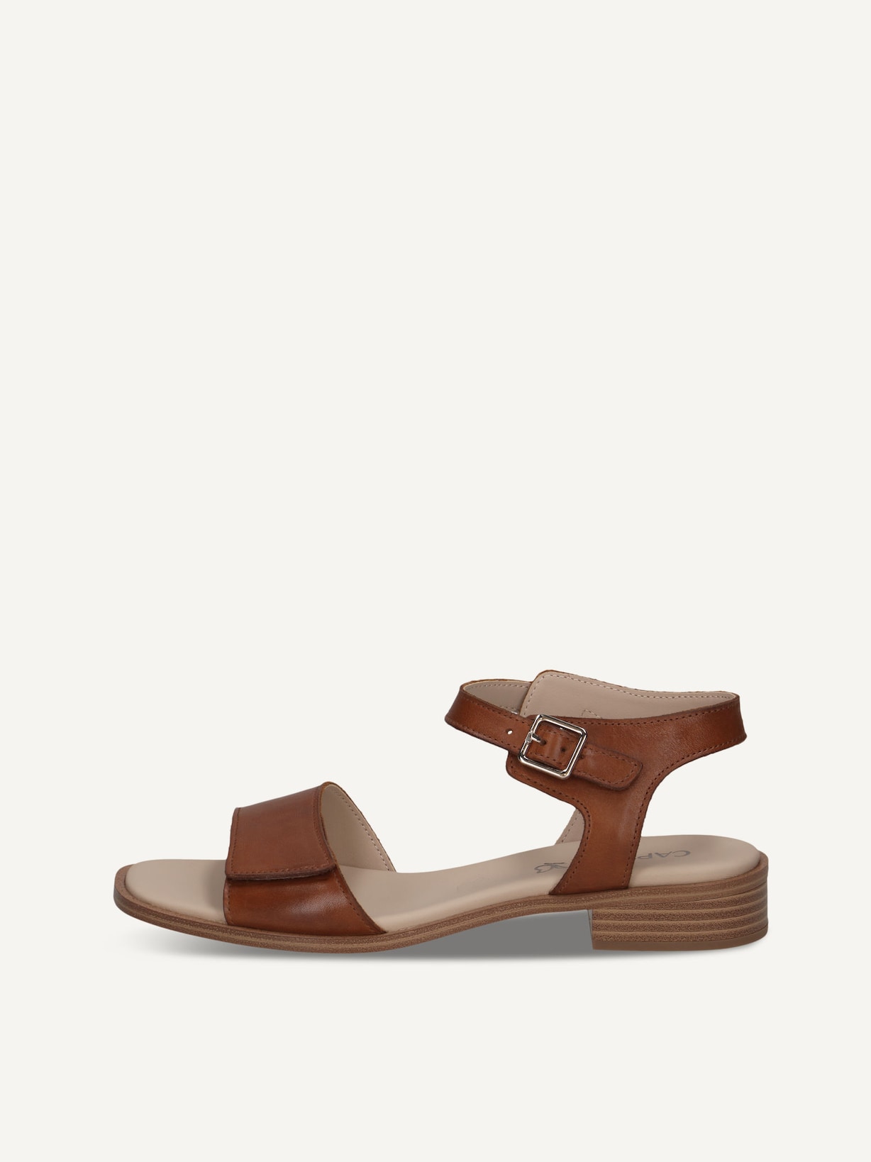 Caprice, Sandale à talon en cuir - marron COGNAC NAPPA, image 1 sur 5