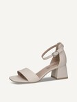 Not selected, Caprice, Leather Heeled sandal - white OFFWHITE NAPPA
