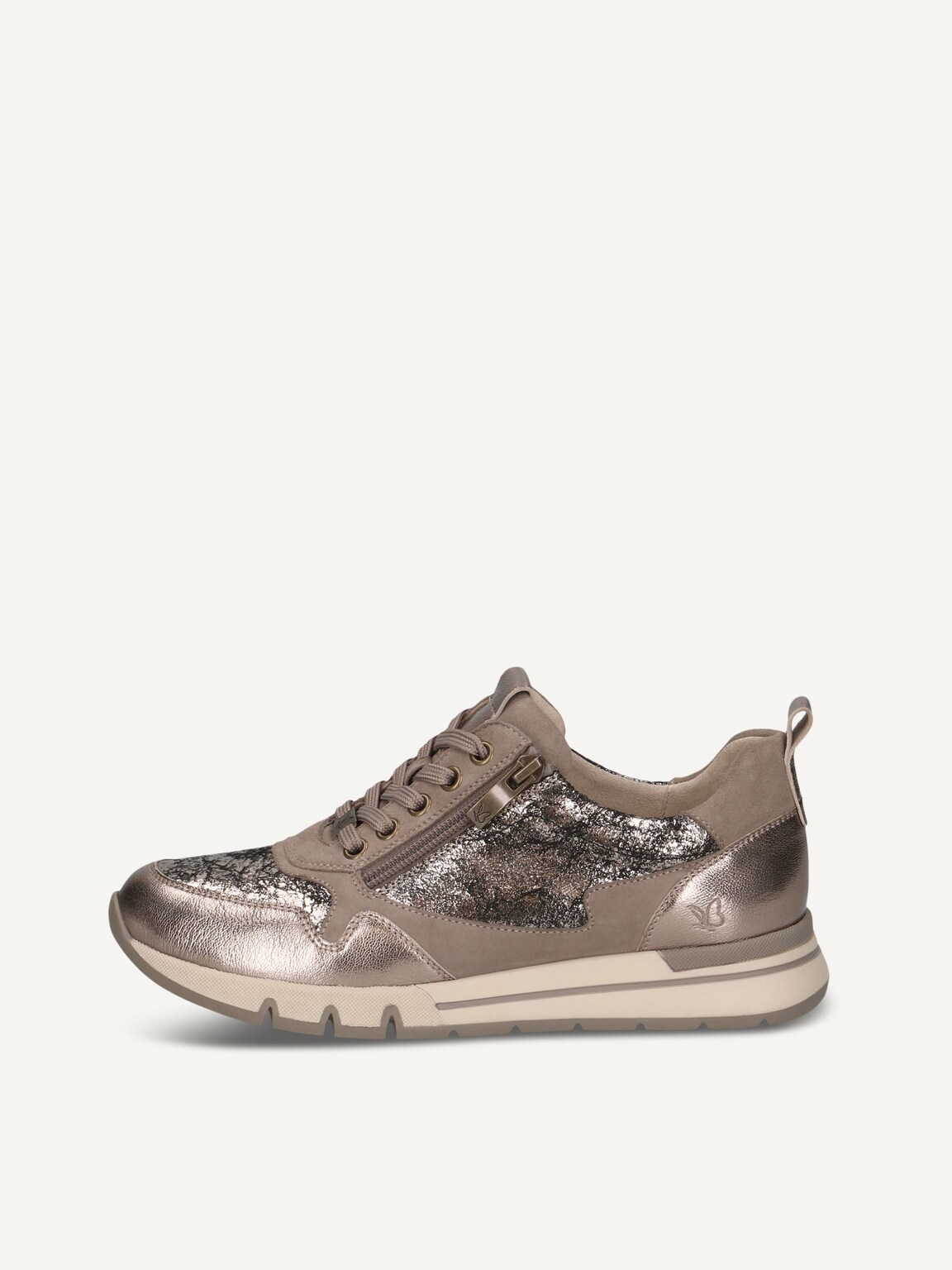 Caprice, Leather Sneaker - brown TAUPE MET.COMB, image 2 of 5