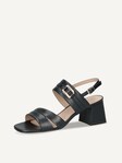 Selected, Caprice, Leather Heeled sandal - blue OCEAN NAPPA