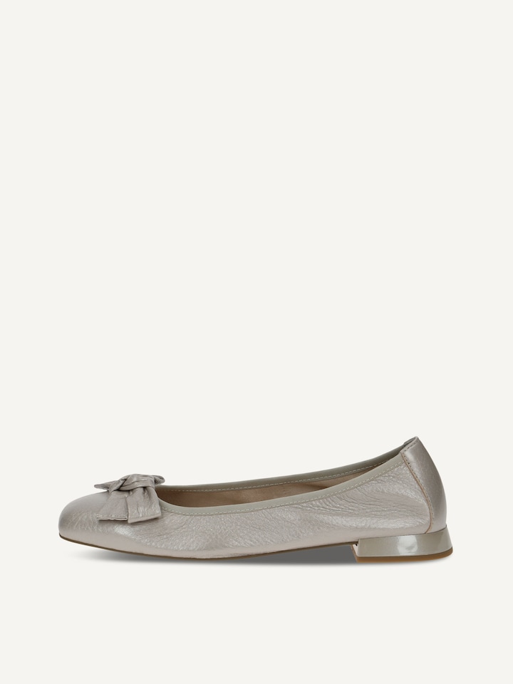 Caprice, Ballerine en cuir - gris STONE PER.DEER