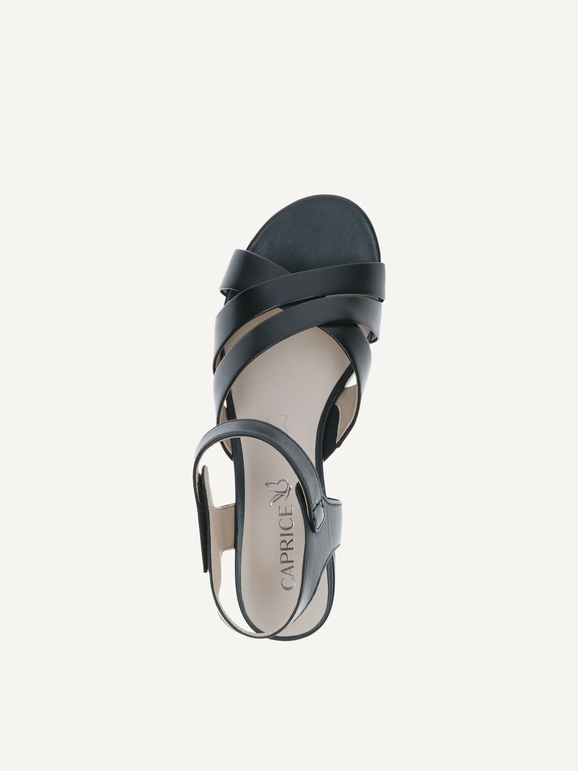 Caprice, Leather Heeled sandal - black BLACK NAPPA, image 5 of 5