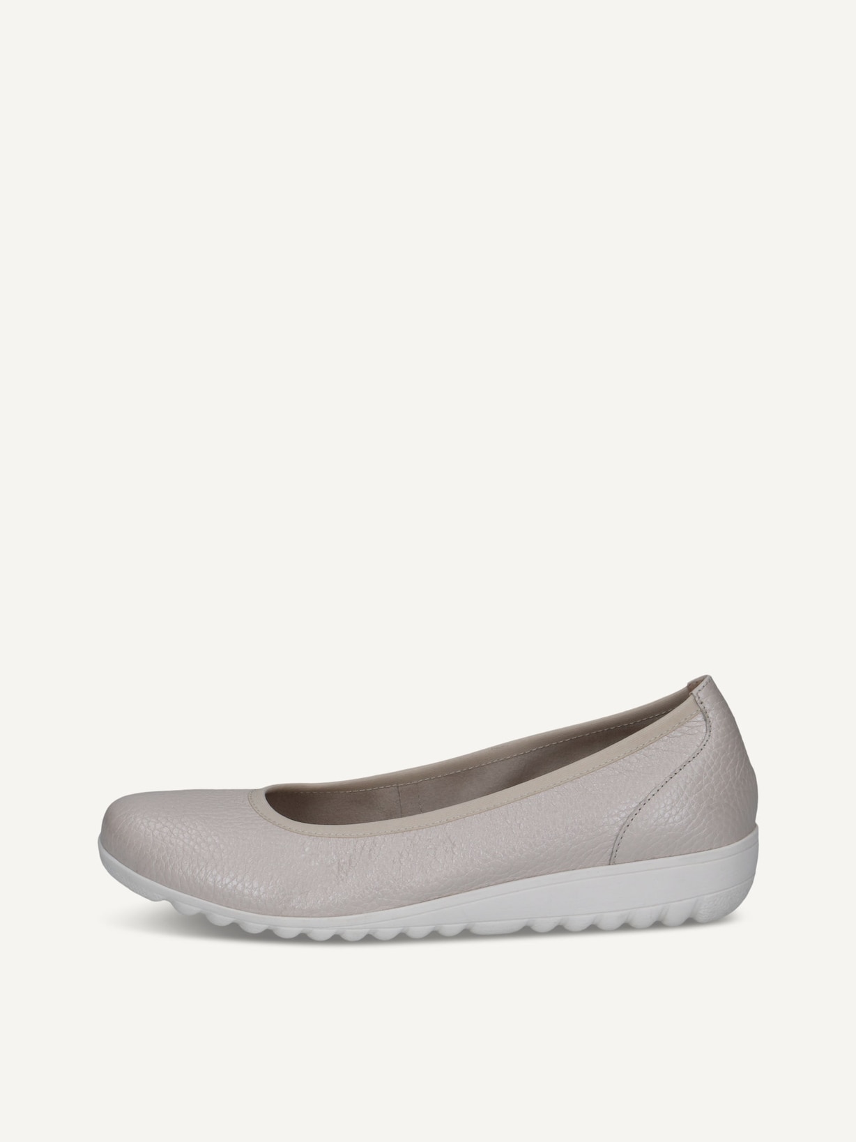 Caprice, Ballerine en cuir - blanc PEARL PERL DEE, image 1 sur 6