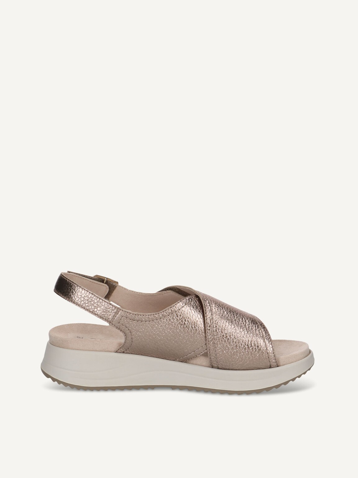 Caprice, Leather Sandal - brown TAUPE MET.DEER, image 3 of 5