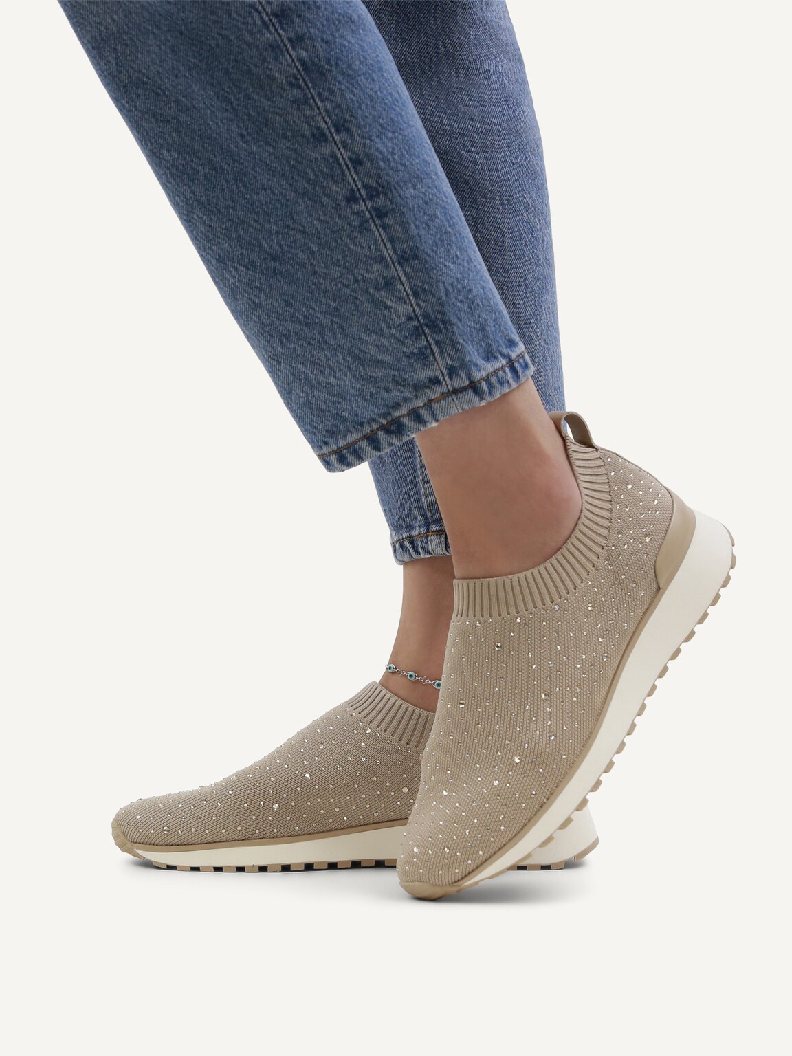 Caprice, Sneaker - beige SAND KNIT, image 2 of 7