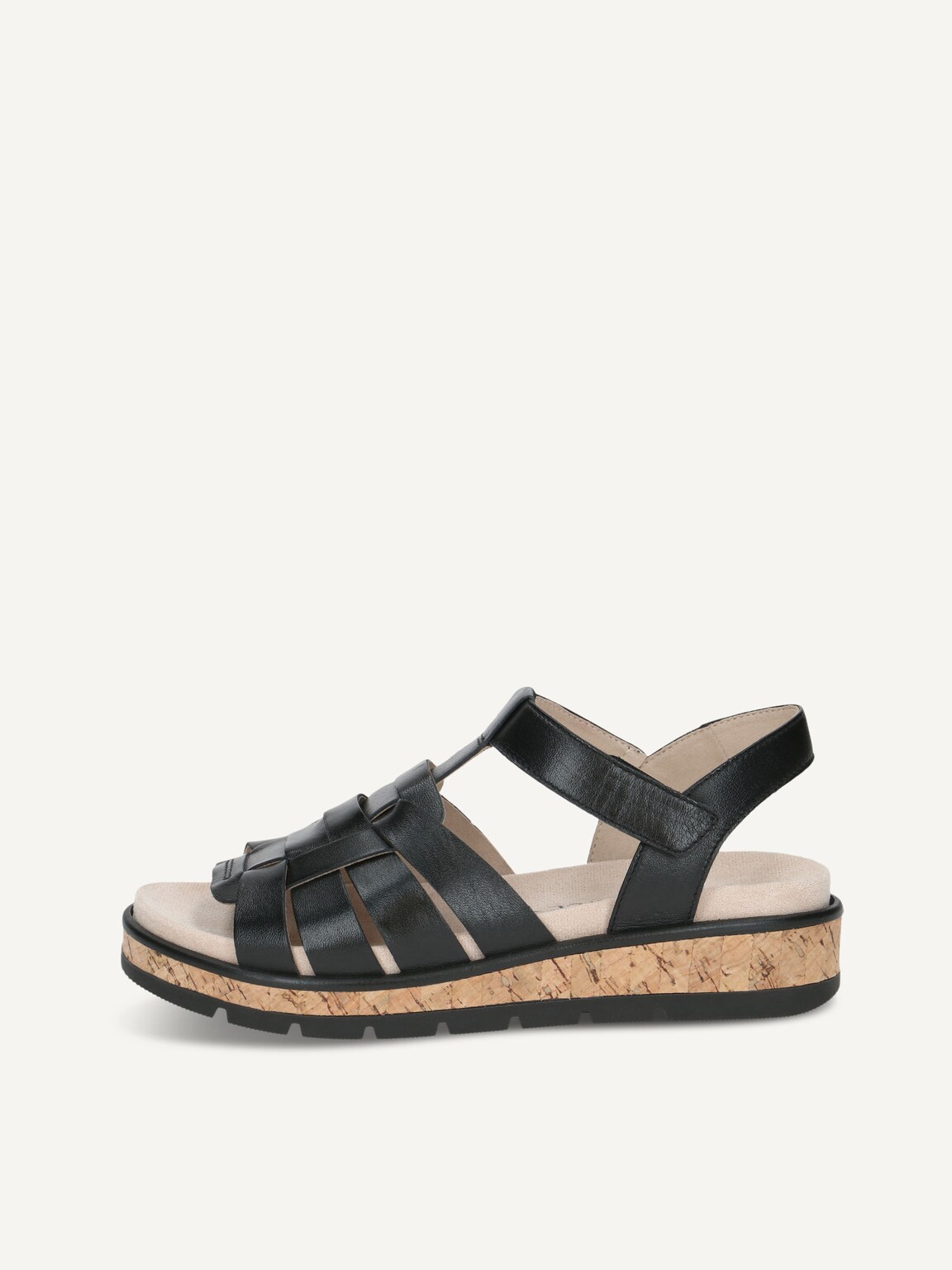 Caprice, Leather Sandal - brown BLACK NAPPA, image 2 of 5