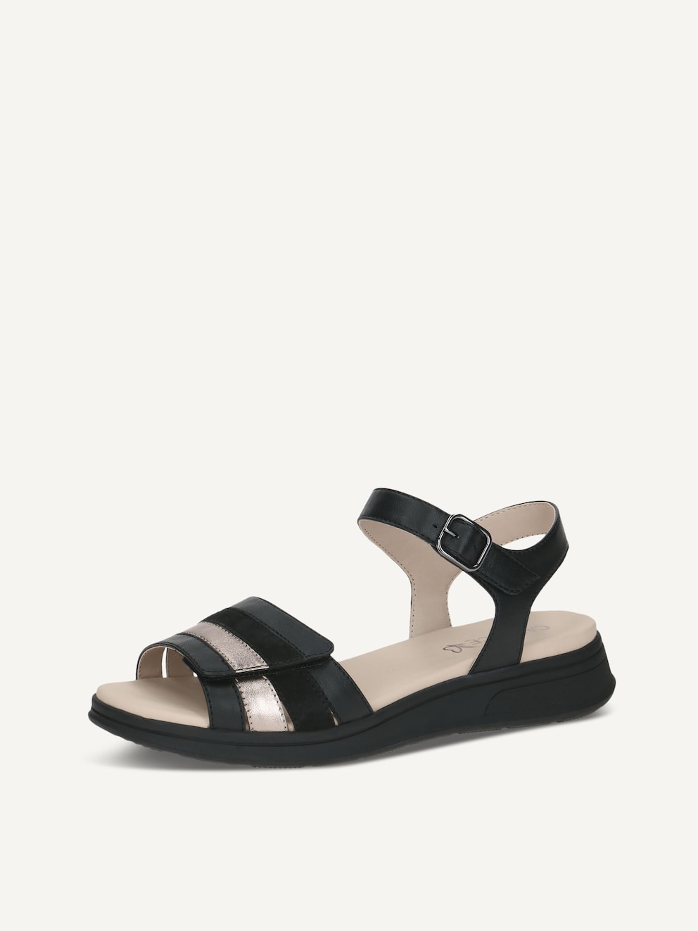 Caprice, Sandale en cuir - noir BLACK COMB, image 2 sur 5