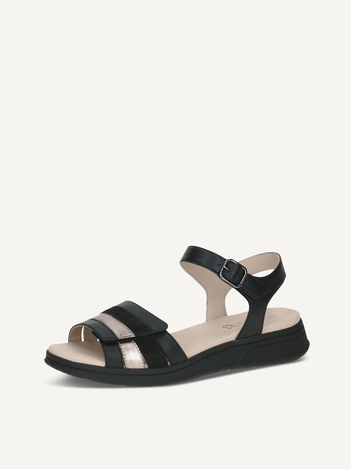 Caprice, Leather Sandal - black BLACK COMB, image 1 of 5