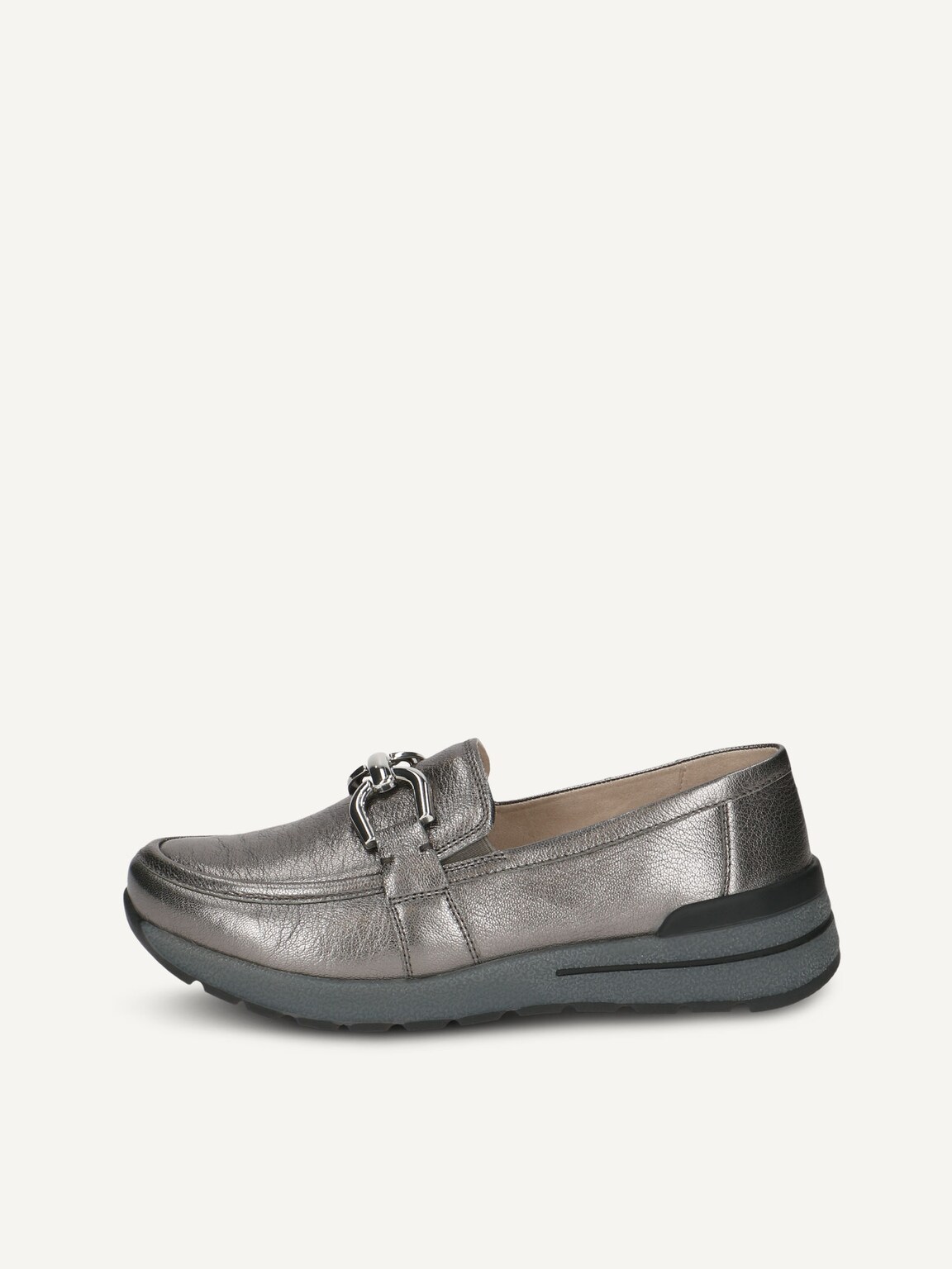 Caprice, Leather Slipper - metallic STONE METALLIC, image 2 of 5