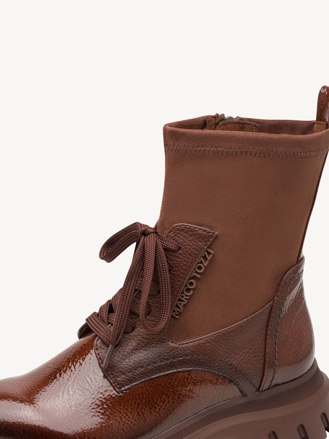 Marco Tozzi, Stiefelette - braun COGNAC PAT.CB., Bild 5 von 6