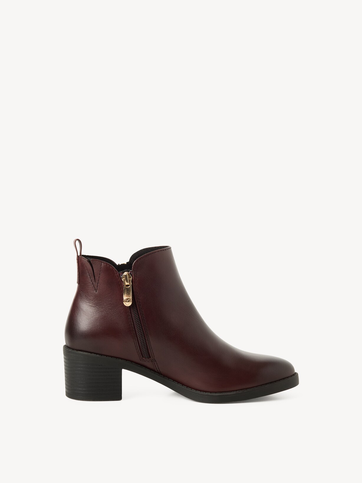 Marco Tozzi, Lederstiefelette - rot BORDEAUX, Bild 7 von 7