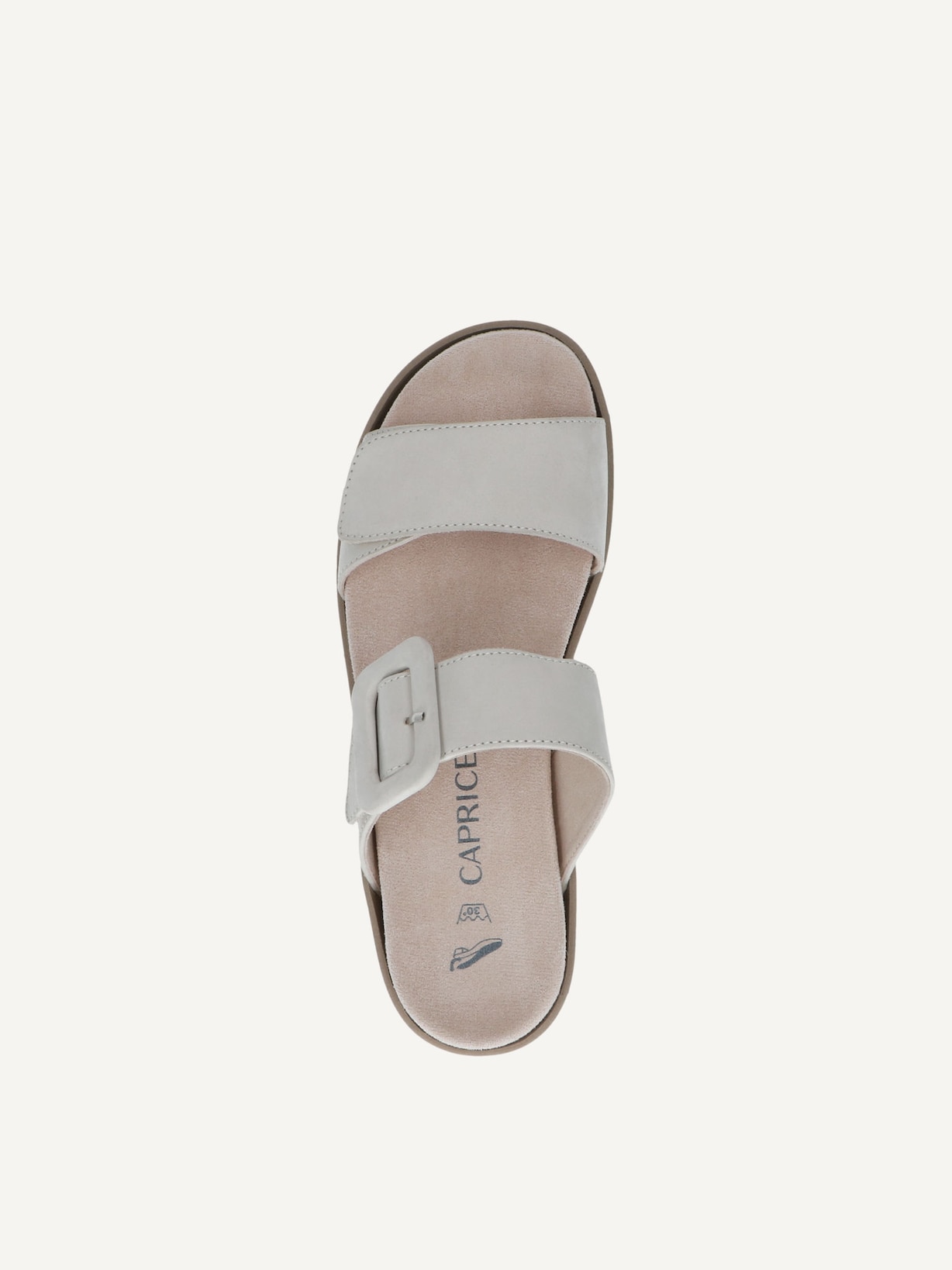 Caprice, Mule en cuir - blanc SNOW NUBUC, image 5 sur 6