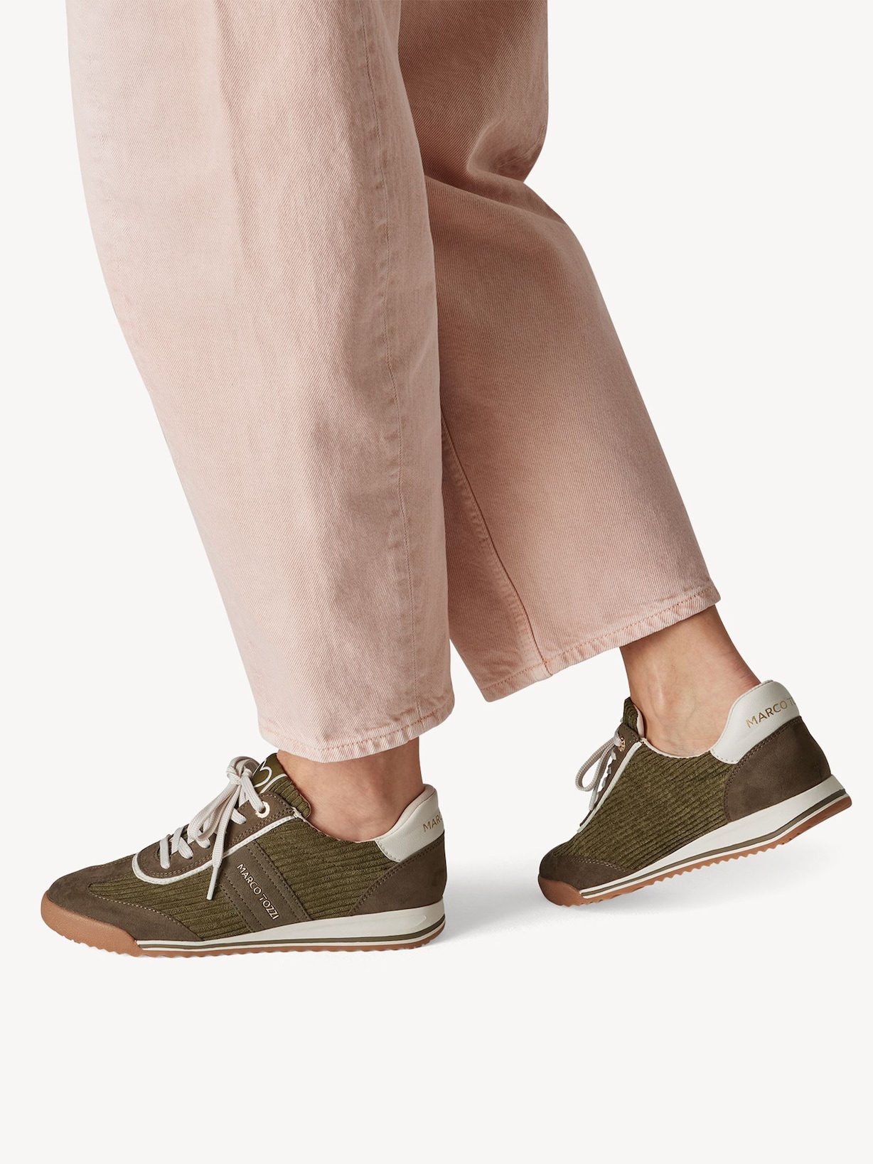 Marco Tozzi, Sportowe - khaki KHAKI, obraz 2 z 7