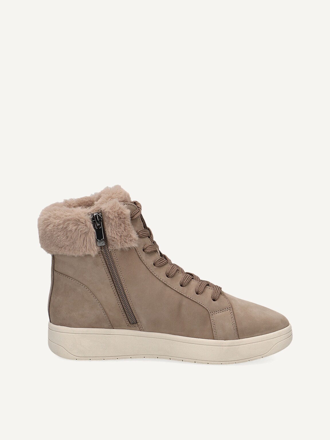 Caprice, Leather Bootie - brown warm lining MUD NUBUC, image 4 of 6