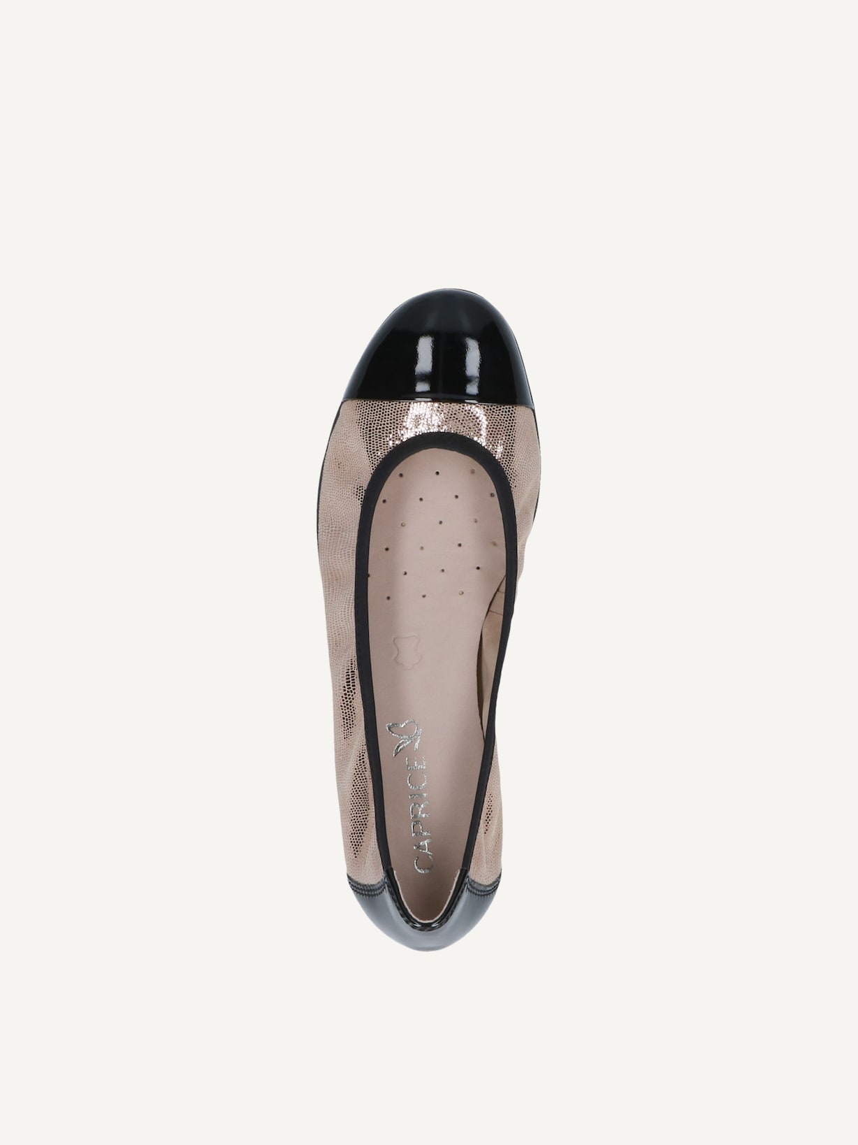 Caprice, Ballerine en cuir - beige TAUPE REP COMB, image 5 sur 6