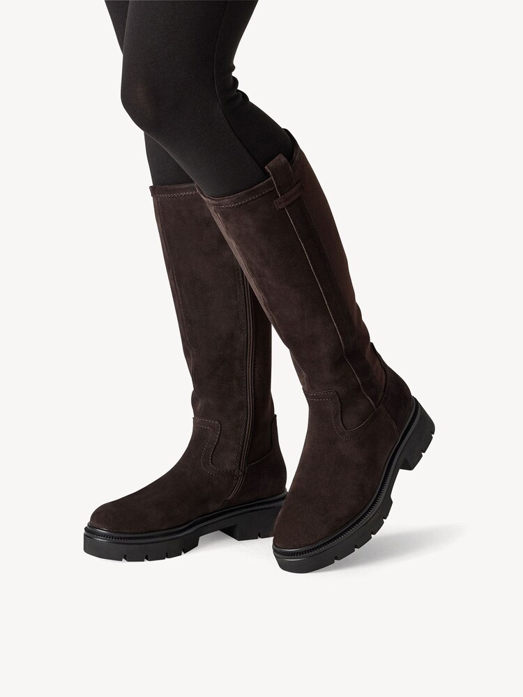 Marco Tozzi, Boots - brown, MOCCA SUEDE, Image 2 of 7