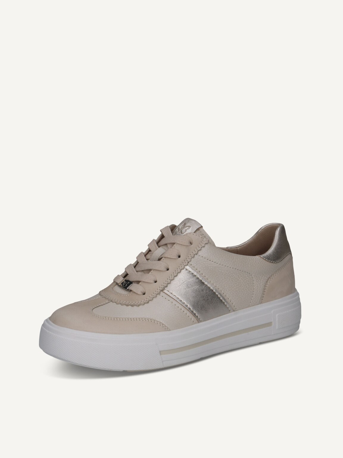 Caprice, Leather Sneaker - white SNOW COMB, image 1 of 5