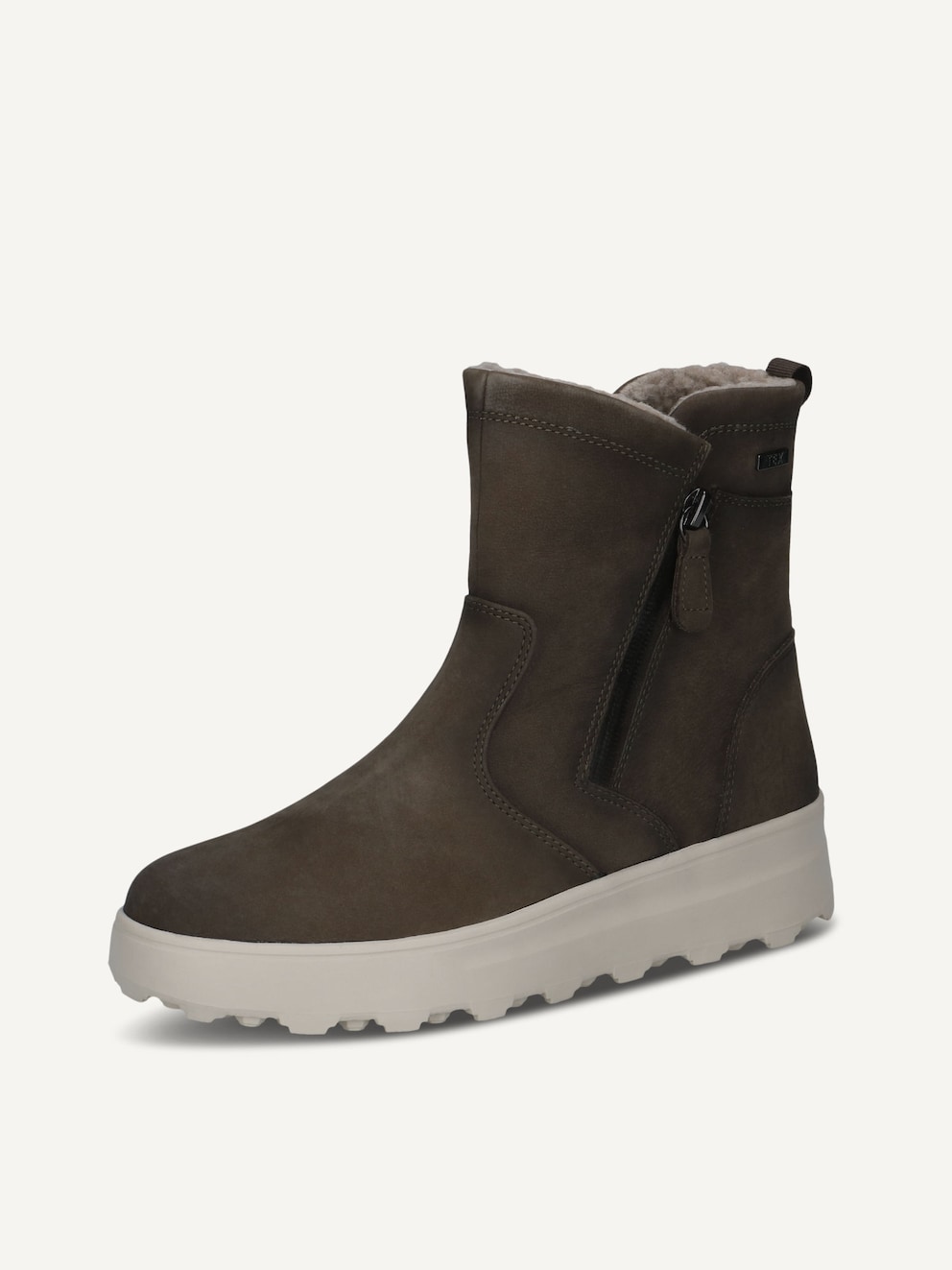 Caprice, Lederstiefelette - grün KHAKI NUBUC, Bild 2 von 5