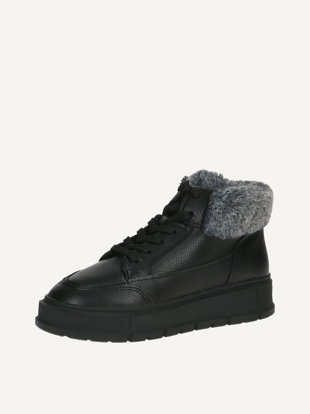 Caprice, Leather Bootie - black warm lining BLACK NAPPA, image 1 of 6
