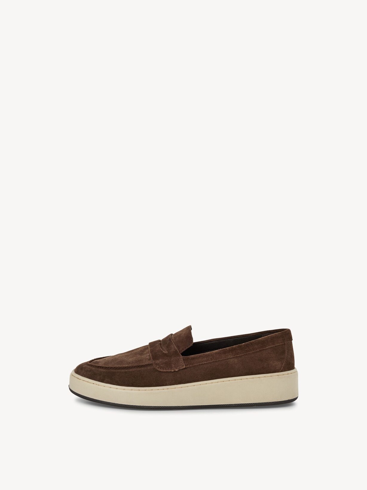 Marco Tozzi, Leather Slipper - brown CAFE, image 2 of 6