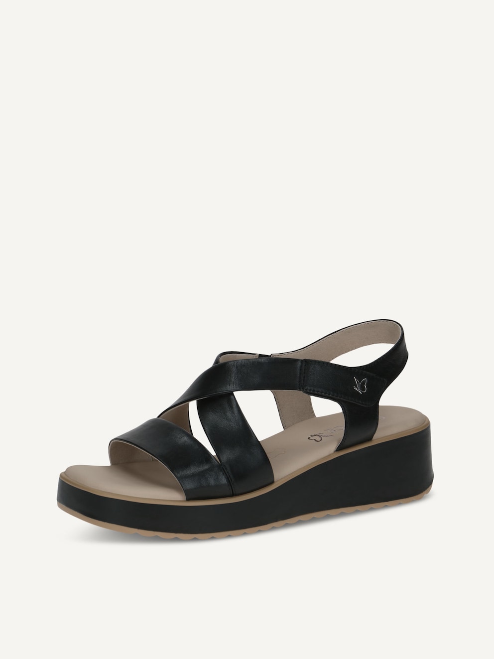 Caprice, Sandale en cuir - noir BLACK NAPPA, image 2 sur 5
