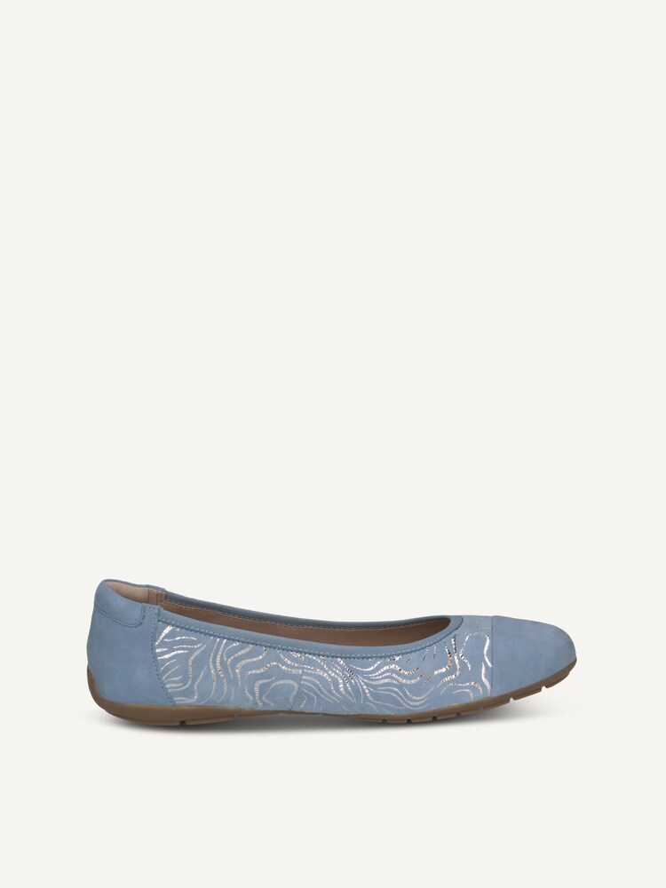 Caprice, Leather Ballerina - blue BLUE COMB, image 4 of 6