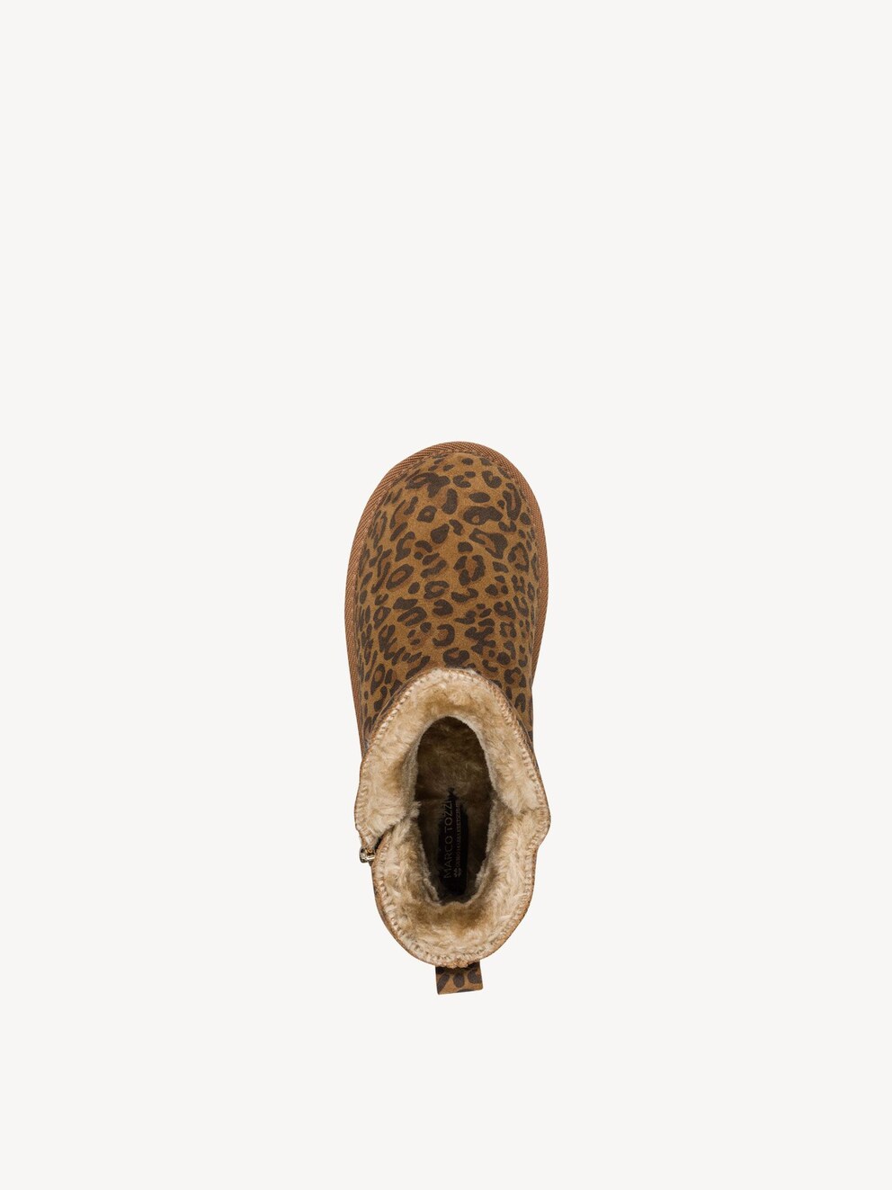 Marco Tozzi, Leather Bootie - brown warm lining LEO COGNAC, image 5 of 6