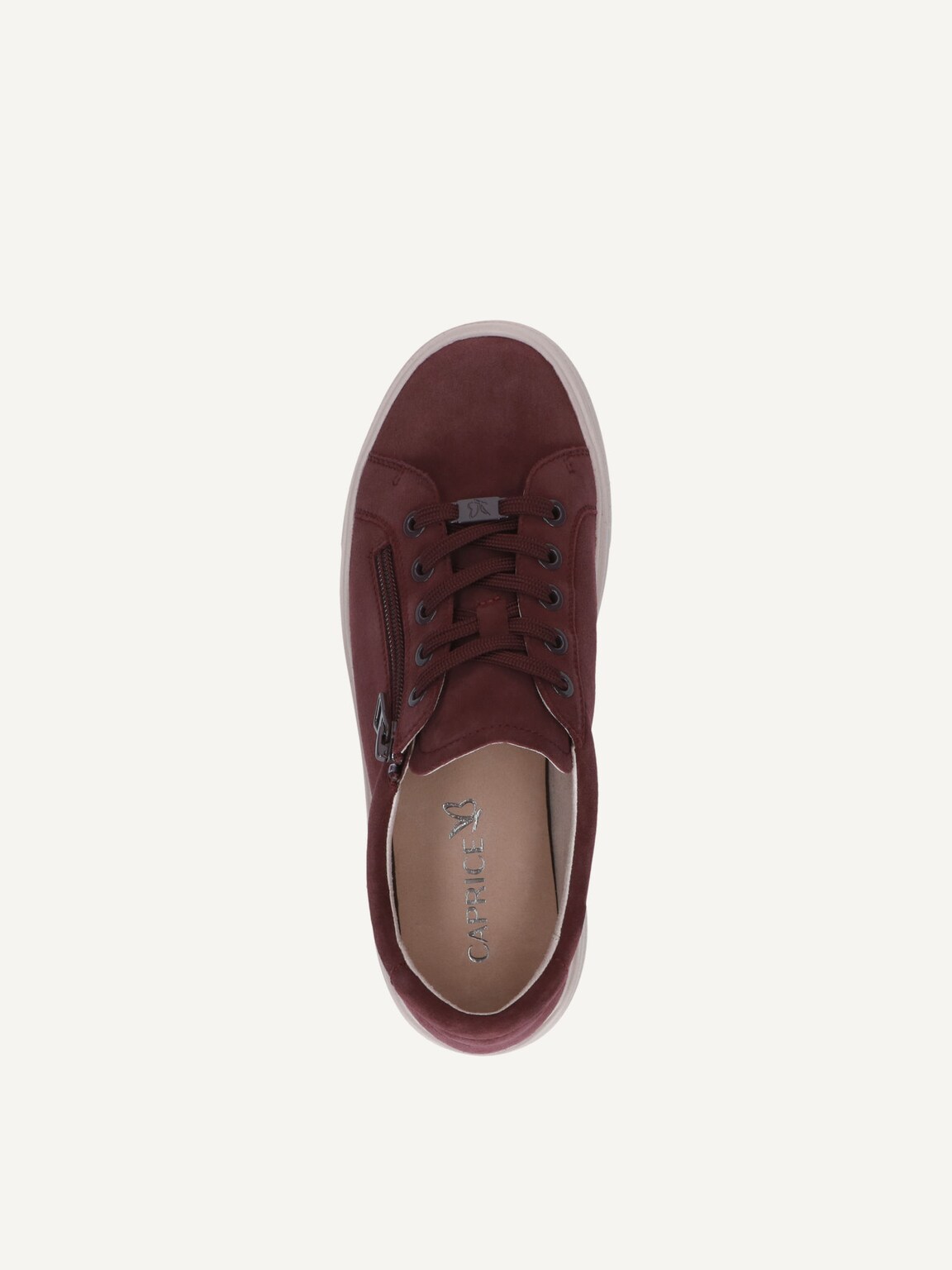 Caprice, Leather Sneaker - red BORDEAUX SUEDE, image 5 of 5