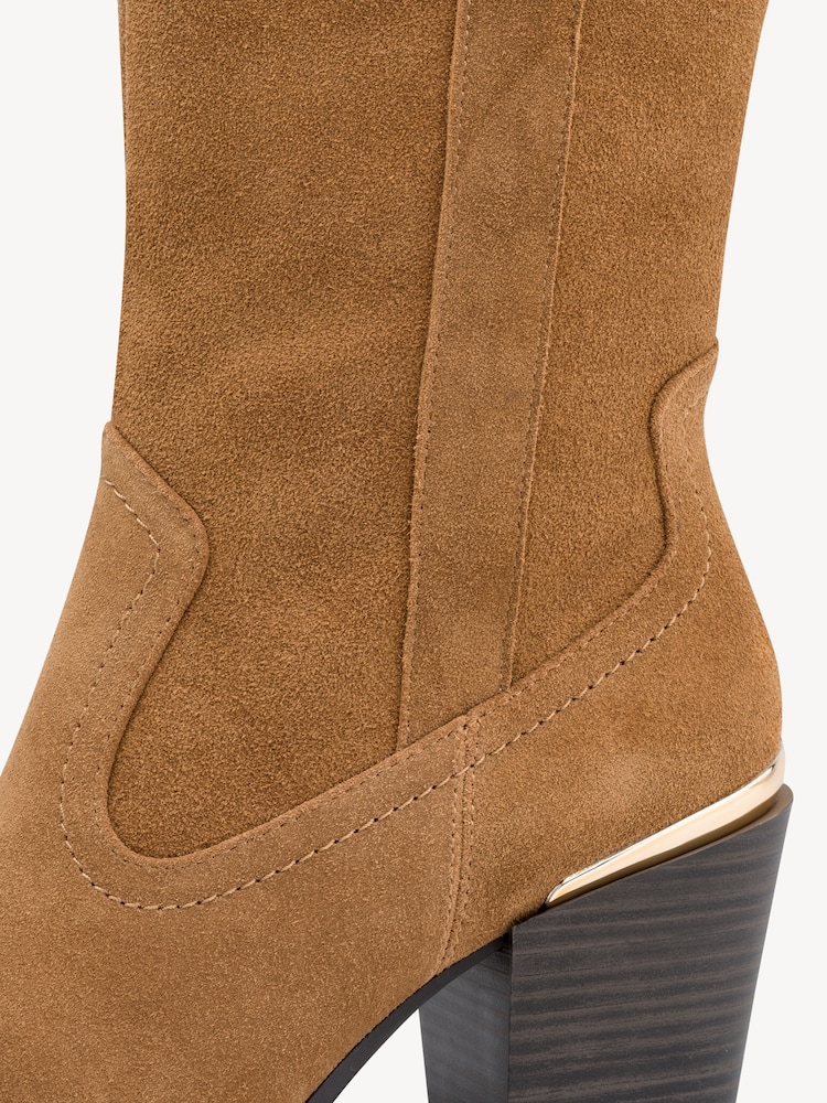 Marco Tozzi, Lederstiefelette - braun CAMEL, Bild 6 von 7