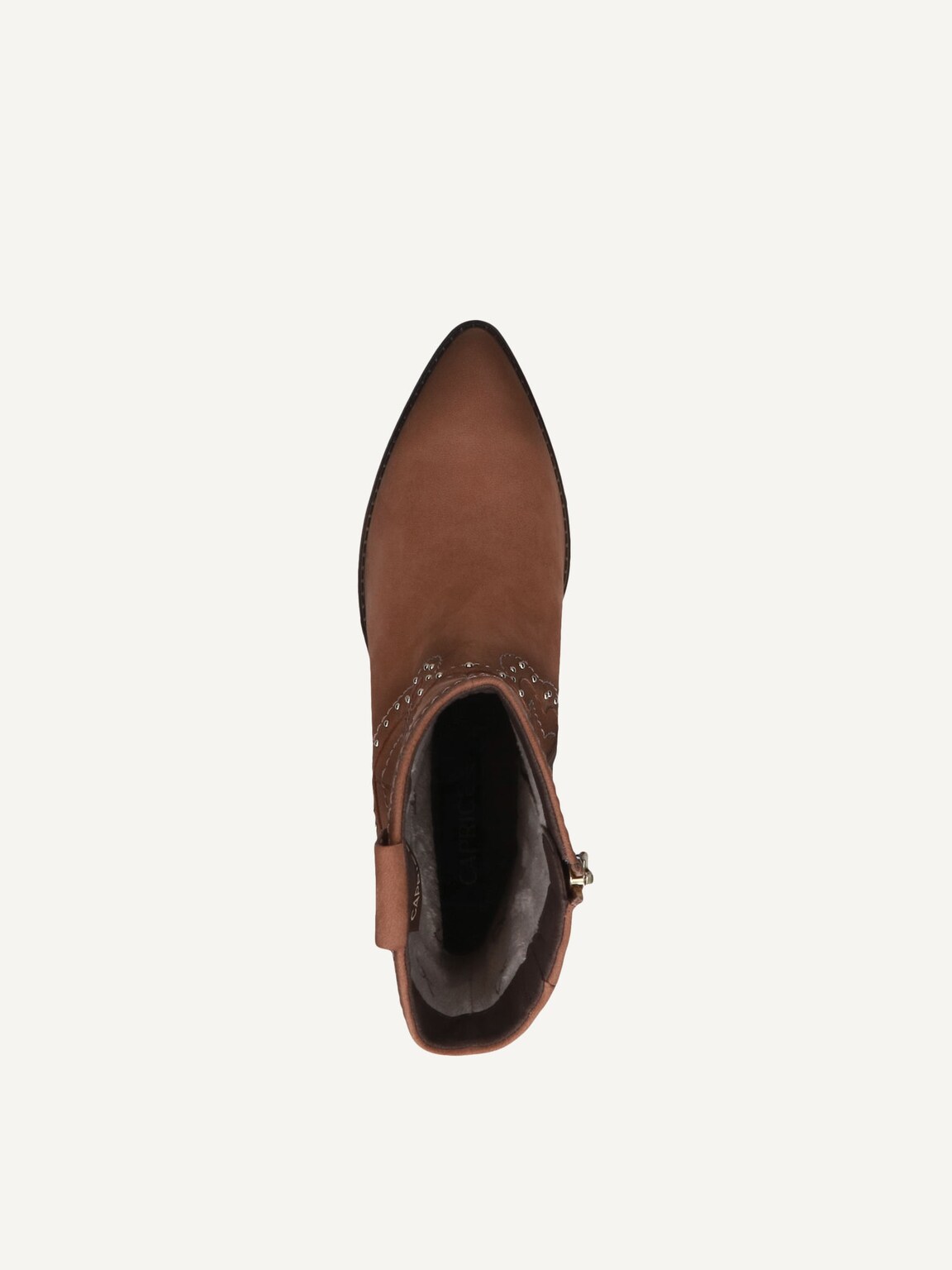 Caprice, Leather Bootie - beige CAMEL NUBUC, image 5 of 5