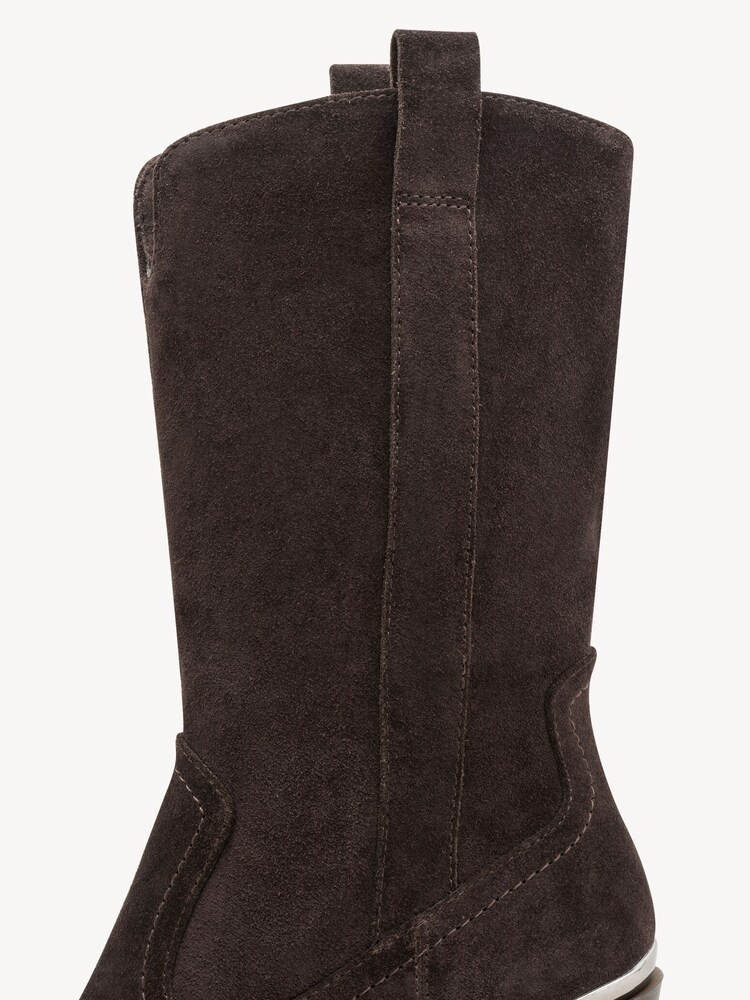 Marco Tozzi, Leather Bootie - brown, MOCCA, Image 5 of 6