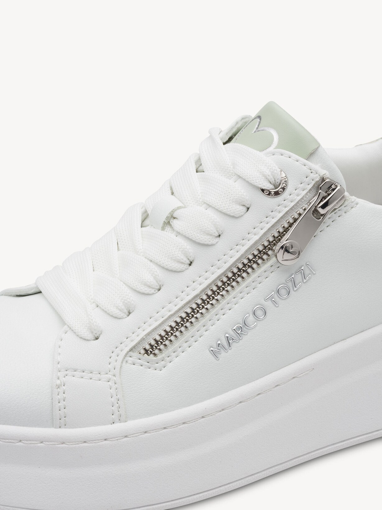 Marco Tozzi, Sneaker - weiß WHITE/MATCHA, Bild 4 von 6