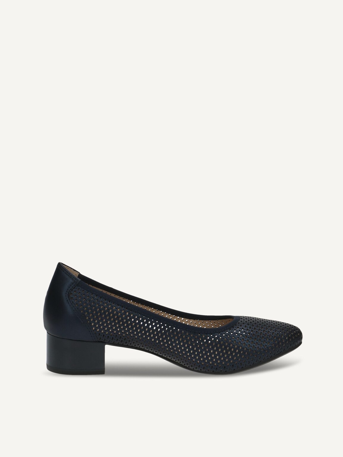 Caprice, Leather Pumps - blue NAVY PERLATO, image 3 of 5