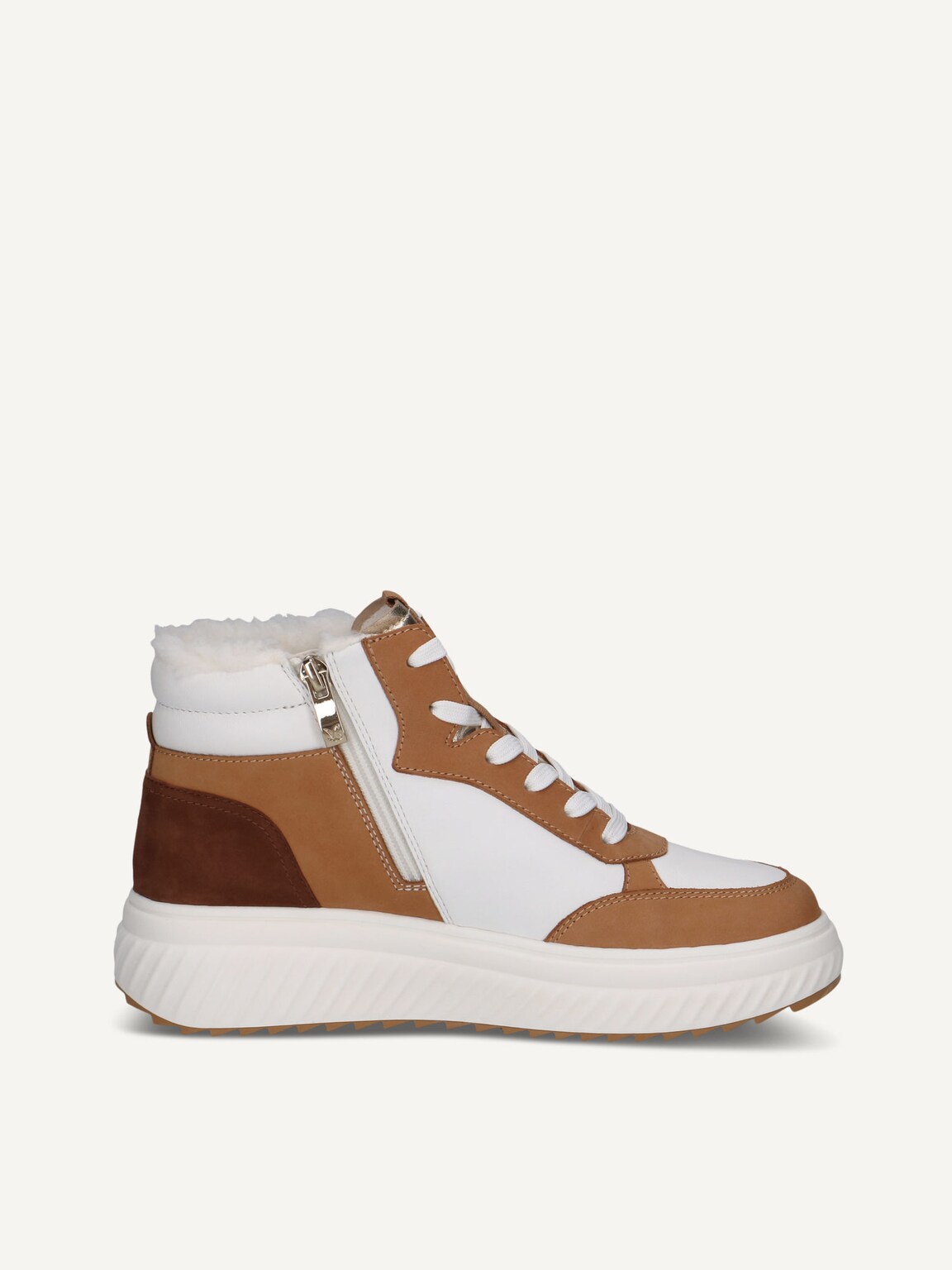 Caprice, Leather Bootie - brown warm lining CAMEL COMB, image 3 of 5