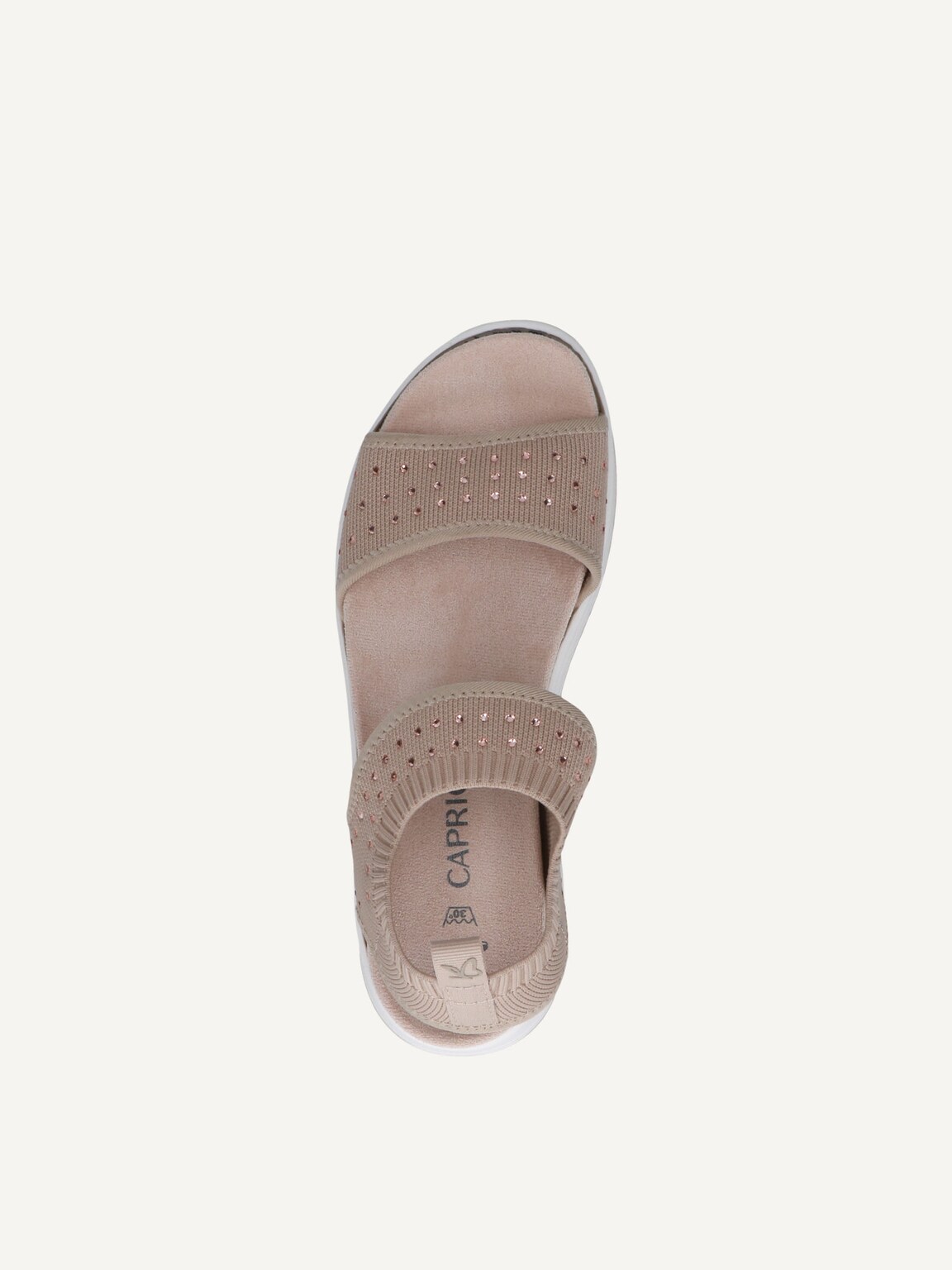 Caprice, Sandal - beige SAND KNIT, image 6 of 6