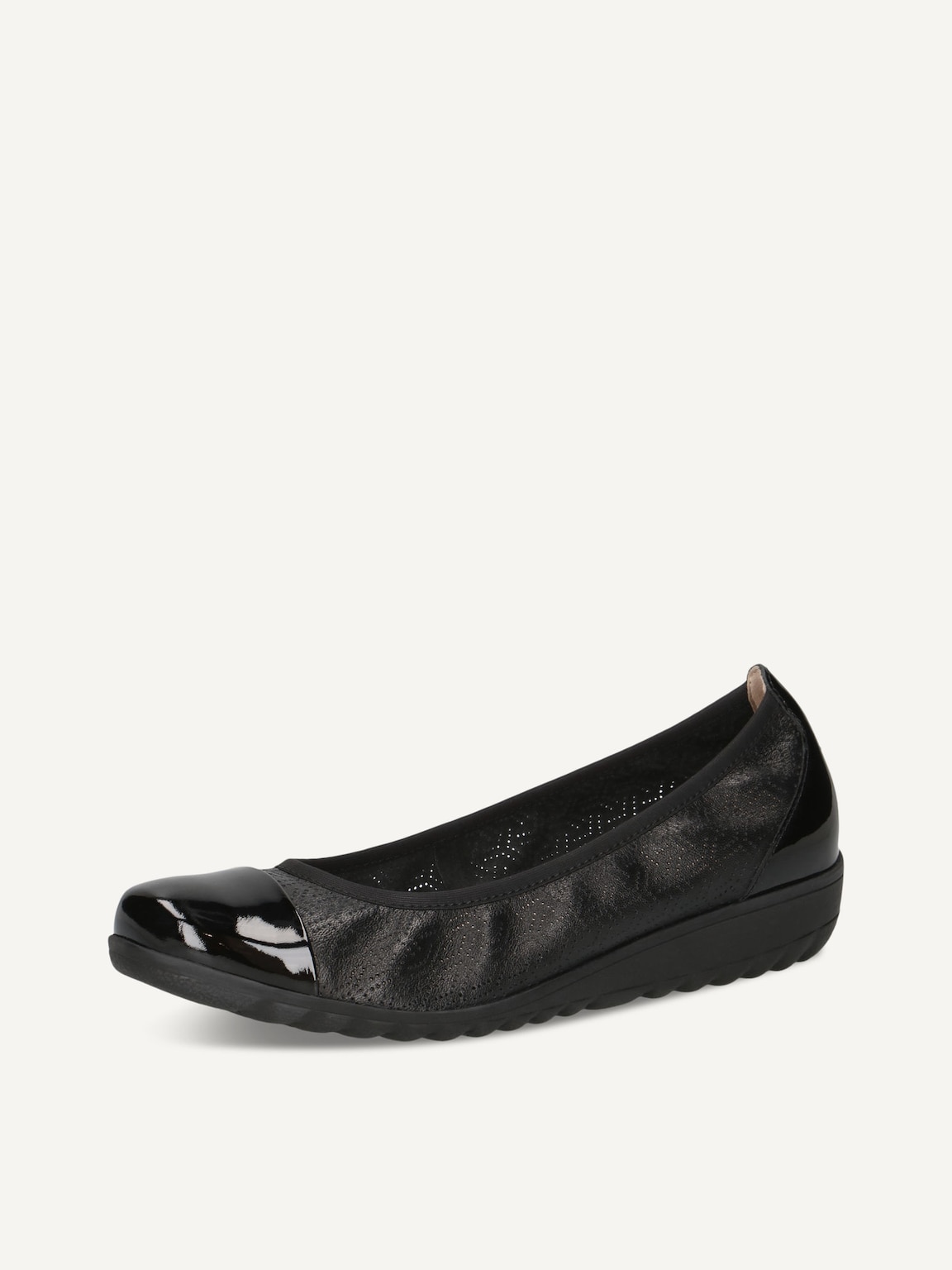 Caprice, Leather Ballerina - black BLACK COMB, image 1 of 5