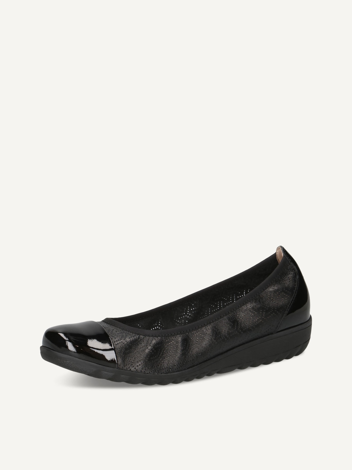 Caprice, Ballerine en cuir - noir BLACK COMB, image 2 sur 5
