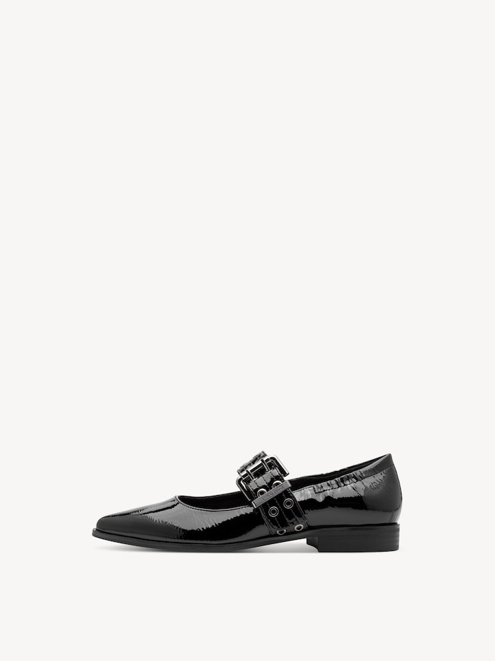 Marco Tozzi, Ballerina - schwarz BLACK PATENT
