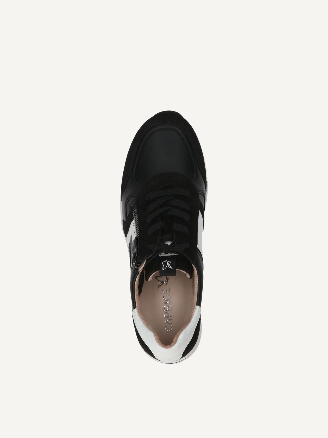 Caprice, Leather Sneaker - black BLACK/WHITE, image 5 of 5