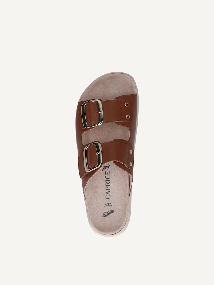 Caprice, Mule en cuir - marron COGNAC NAPPA, image 4 sur 5