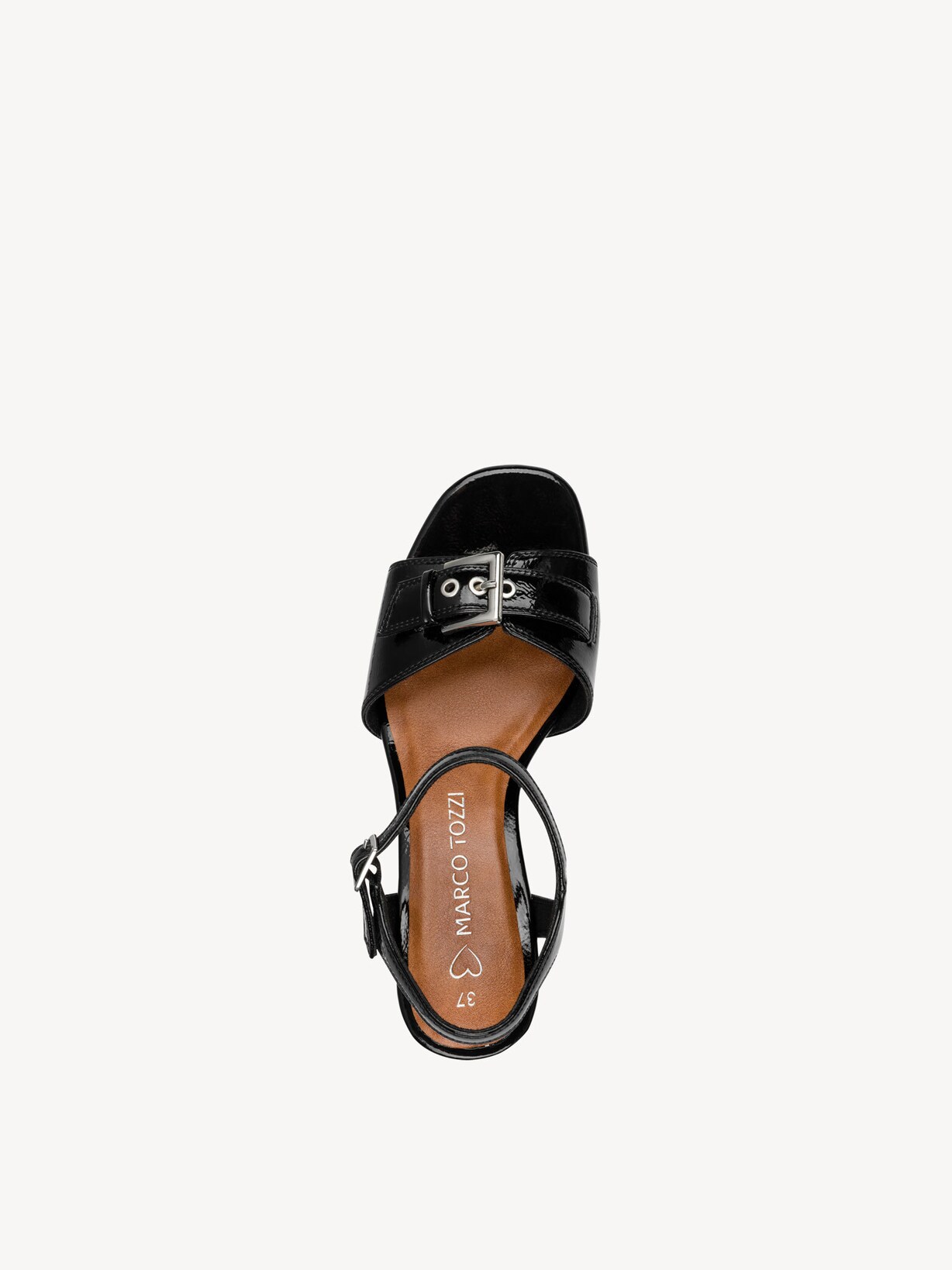 Marco Tozzi, Sandalette - sort BLACK PATENT, billede 5 af 6